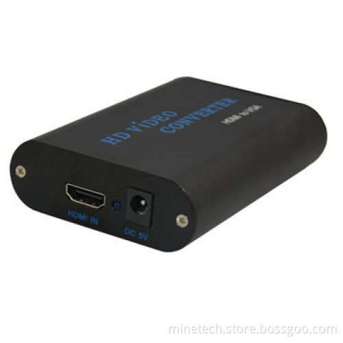 HDMI-VGA converter, supports HDMI 1.3 version, automatic detection HDCP, resolution up to 1920*1080
